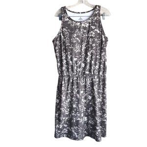 Prana Silver Sequin Sleeveless Midi Dress